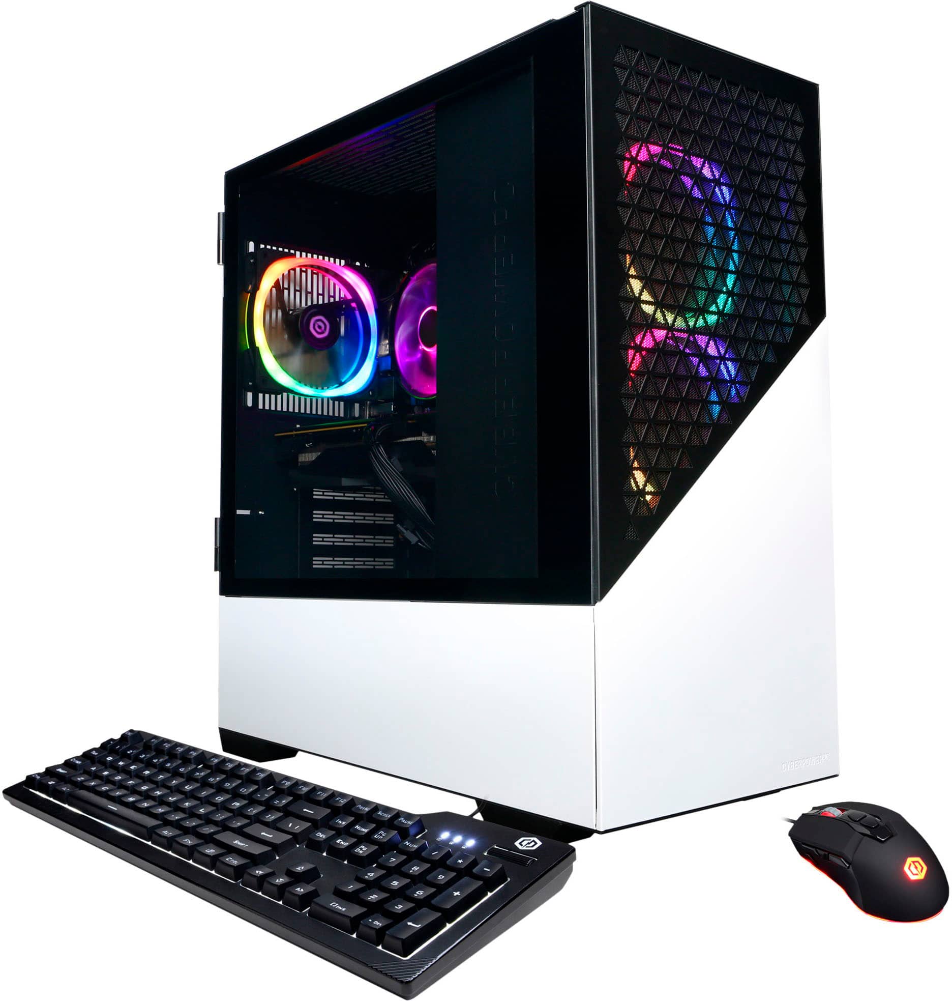 Angle. CyberPowerPC - Gamer Master Gaming Desktop - AMD Ryzen 7 7700 - 16GB Memory - NVIDIA GeForce RTX 3060 Ti - 1TB SSD - White.