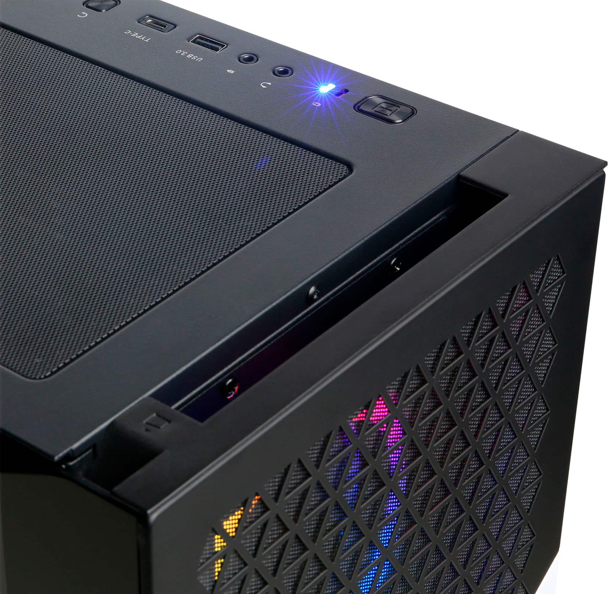 Alt View 13. CyberPowerPC - Gamer Master Gaming Desktop - AMD Ryzen 7 7700 - 16GB Memory - NVIDIA GeForce RTX 3060 Ti - 1TB SSD - White.