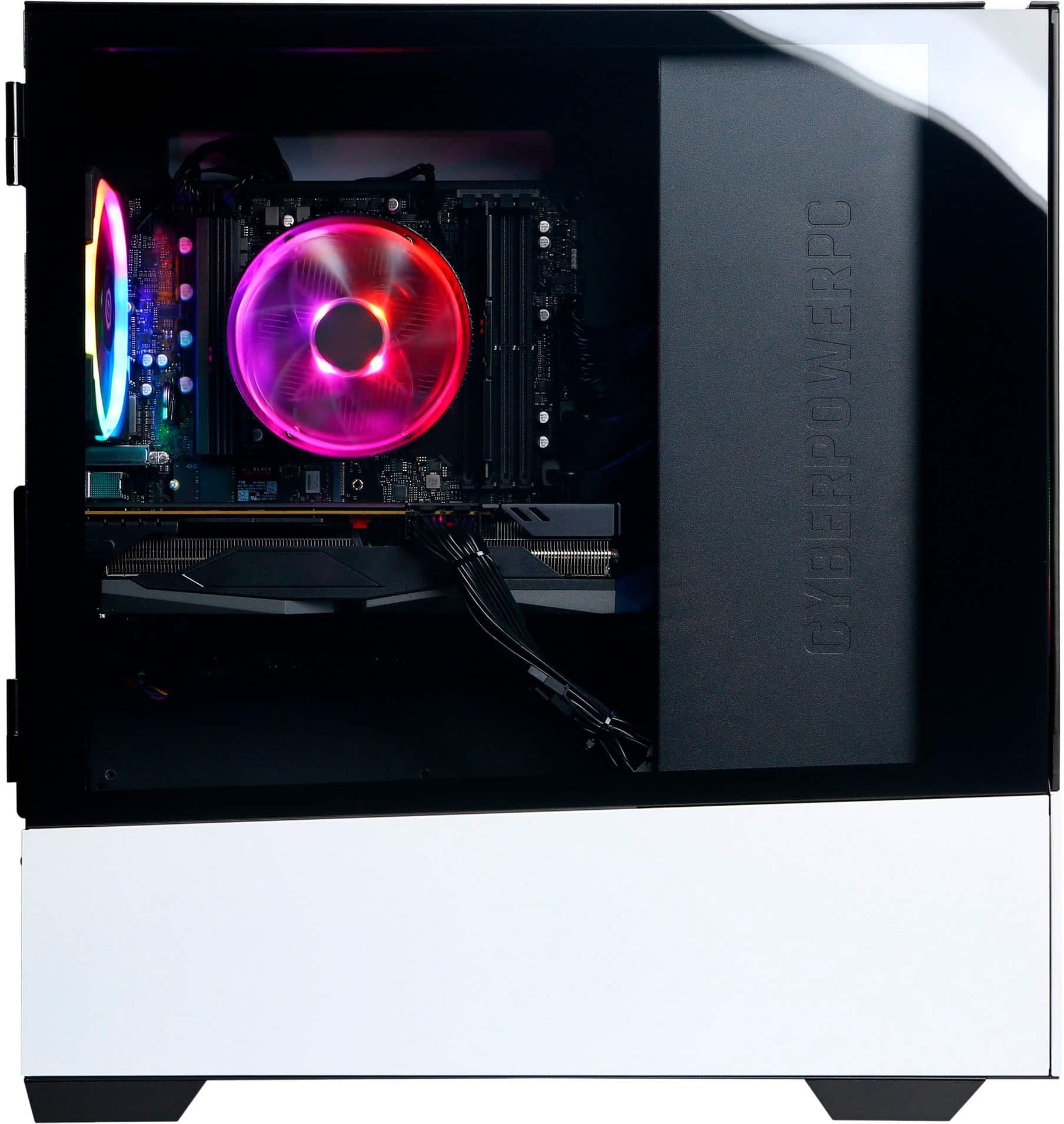 Alt View 14. CyberPowerPC - Gamer Master Gaming Desktop - AMD Ryzen 7 7700 - 16GB Memory - NVIDIA GeForce RTX 3060 Ti - 1TB SSD - White.