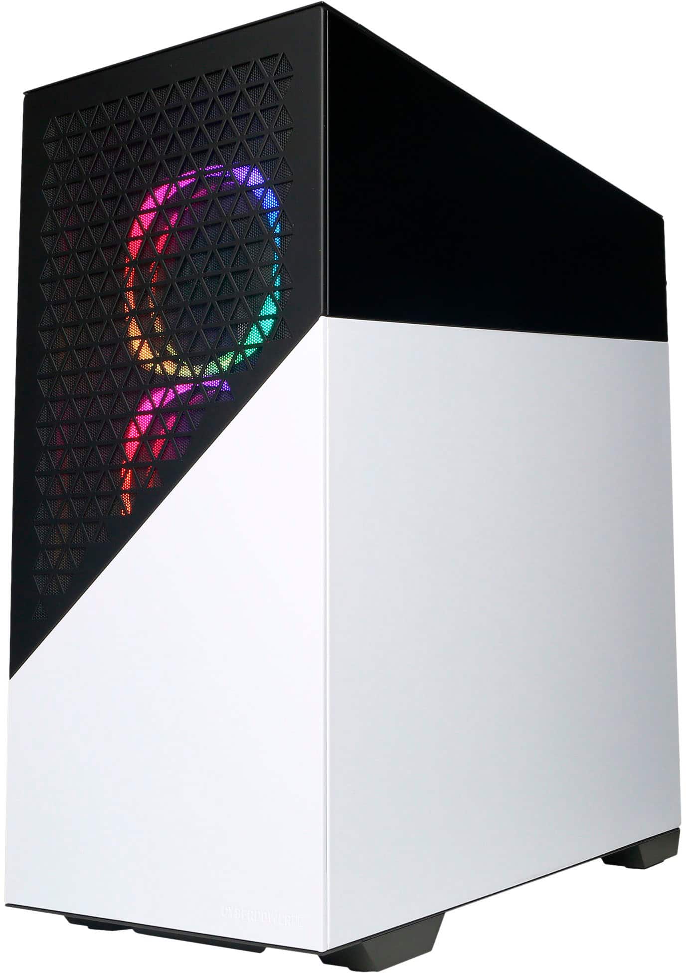 Left. CyberPowerPC - Gamer Master Gaming Desktop - AMD Ryzen 7 7700 - 16GB Memory - NVIDIA GeForce RTX 3060 Ti - 1TB SSD - White.