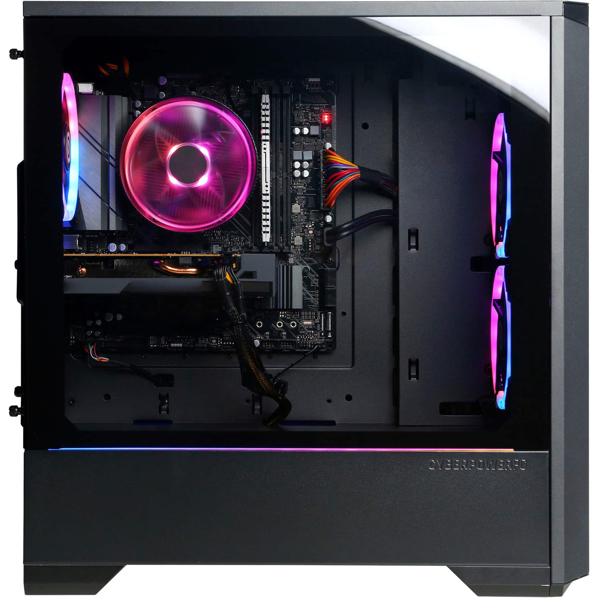 Alt View 14. CyberPowerPC - Gamer Master Gaming Desktop - AMD Ryzen 3 4100 - 8GB Memory - NVIDIA GeForce GTX 1650 - 500GB SSD - Black.