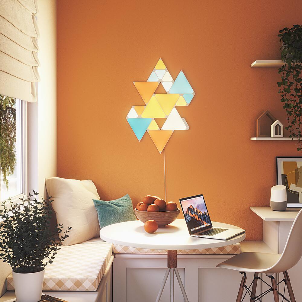 Best Buy Nanoleaf Shapes Mixed Triangles Kit (7 Triangles and 10 Mini