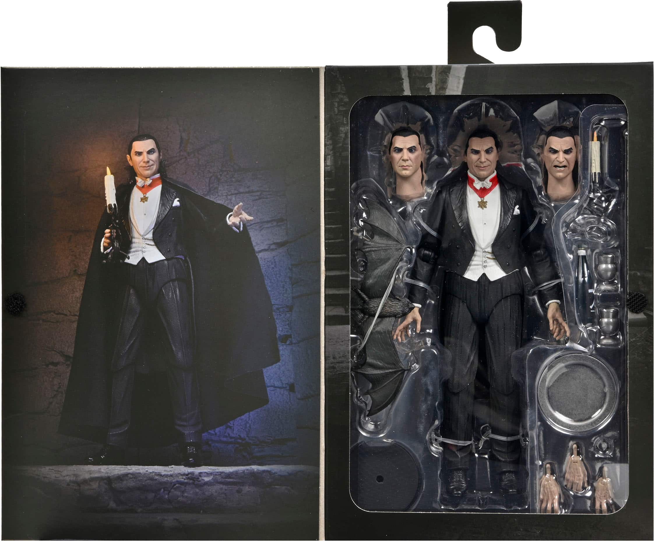 Angle. NECA - Universal Monsters - 7" Scale Action Figure - Ultimate Dracula (Transylvania).