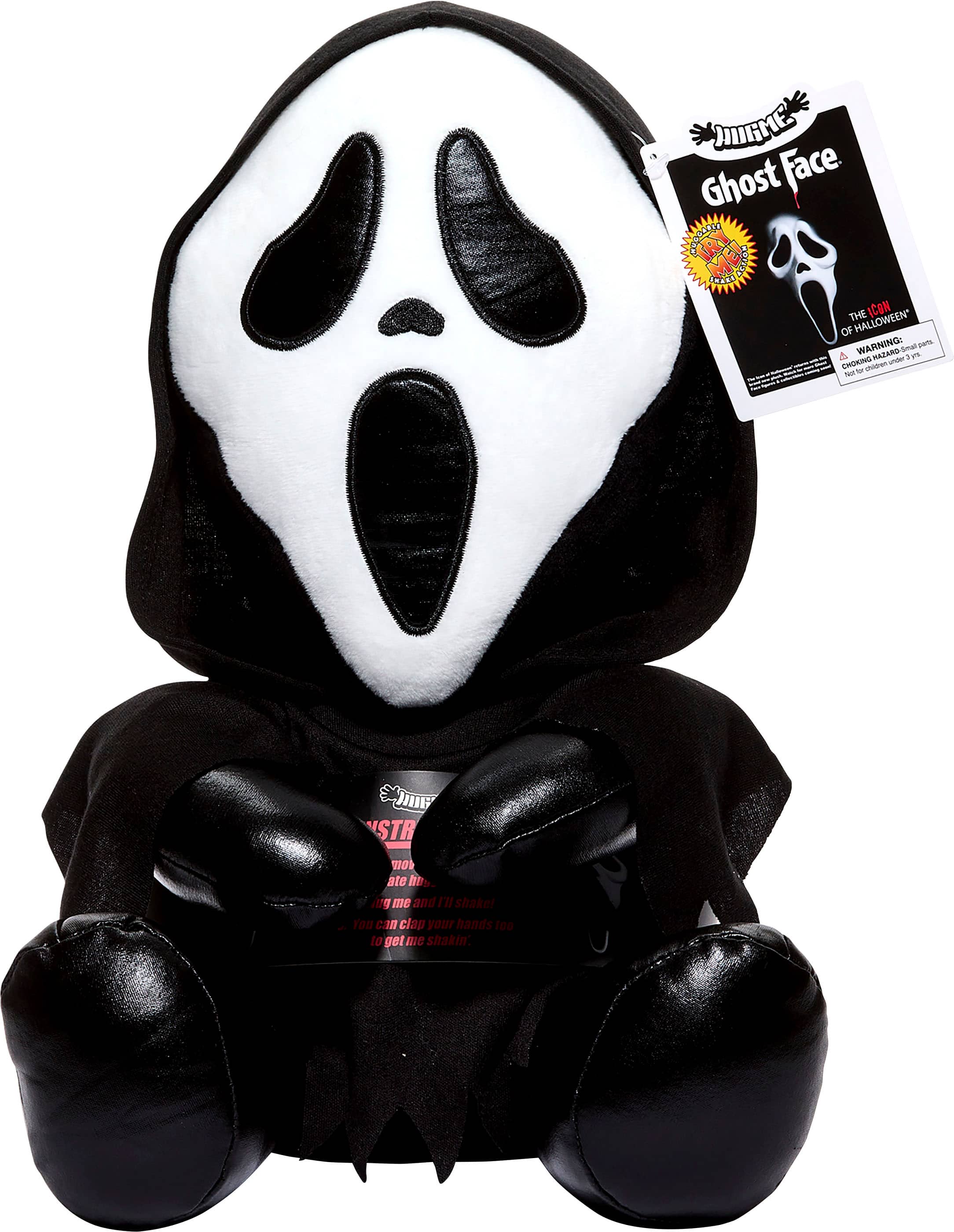 Angle. NECA - Ghost Face 16" Hug Me Plush.