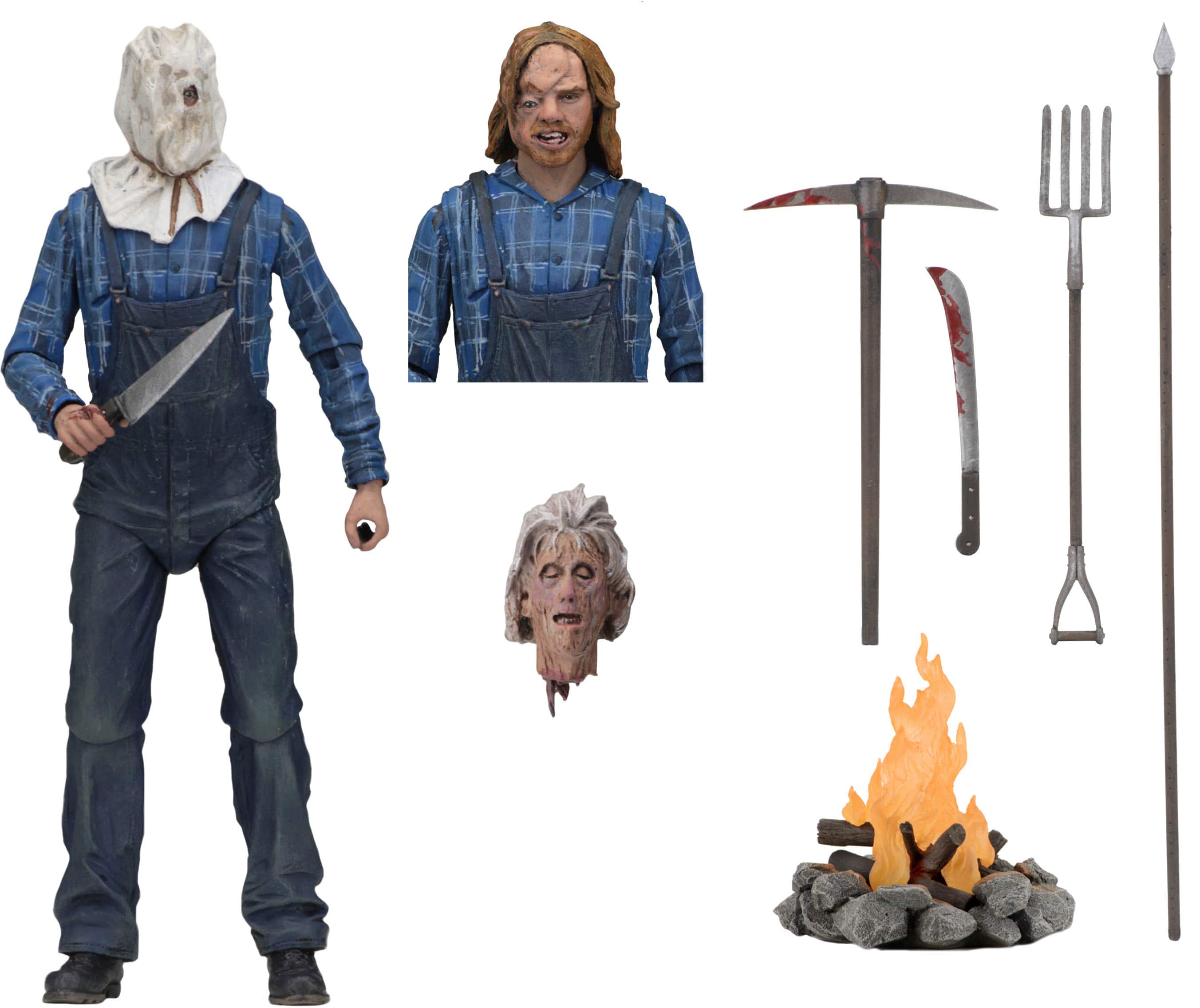 Angle. NECA - Friday the 13th - 7" Scale Action Figure - Ultimate Part 2 Jason.