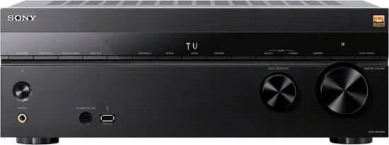 Front Zoom. Sony - STR-AN1000 7.2 Channel Dolby Atmos & Dolby Vision 8K HDR Network A/V Receiver - Black.