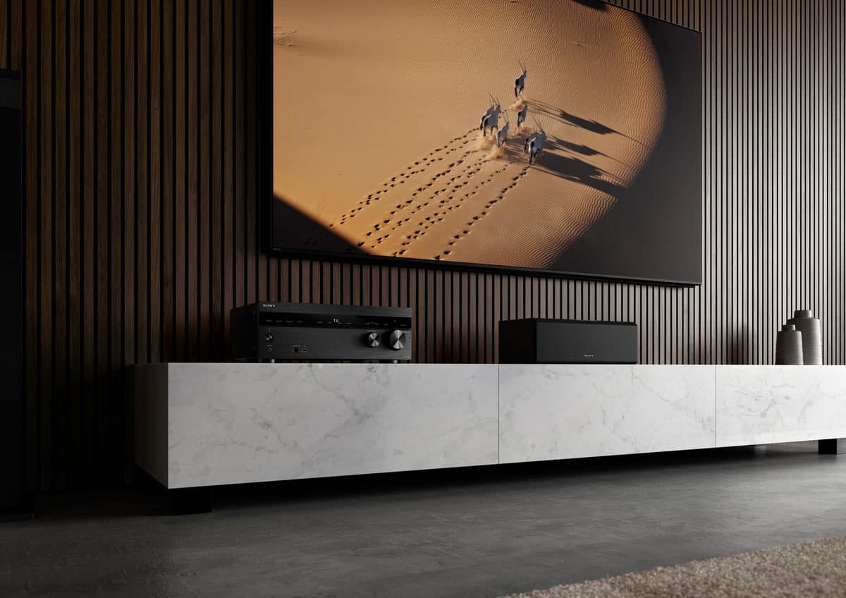 Alt View 15. Sony - STR-AN1000 7.2 Channel Dolby Atmos & Dolby Vision 8K HDR Network A/V Receiver - Black.