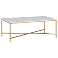 Camden&Wells - Henley Coffee Table - Brass/Faux Marble - Angle_Zoom