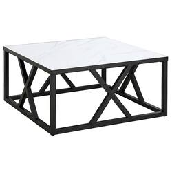 Camden&Wells - Jedrek Coffee Table - Blackened Bronze/Faux Marble - Angle_Zoom