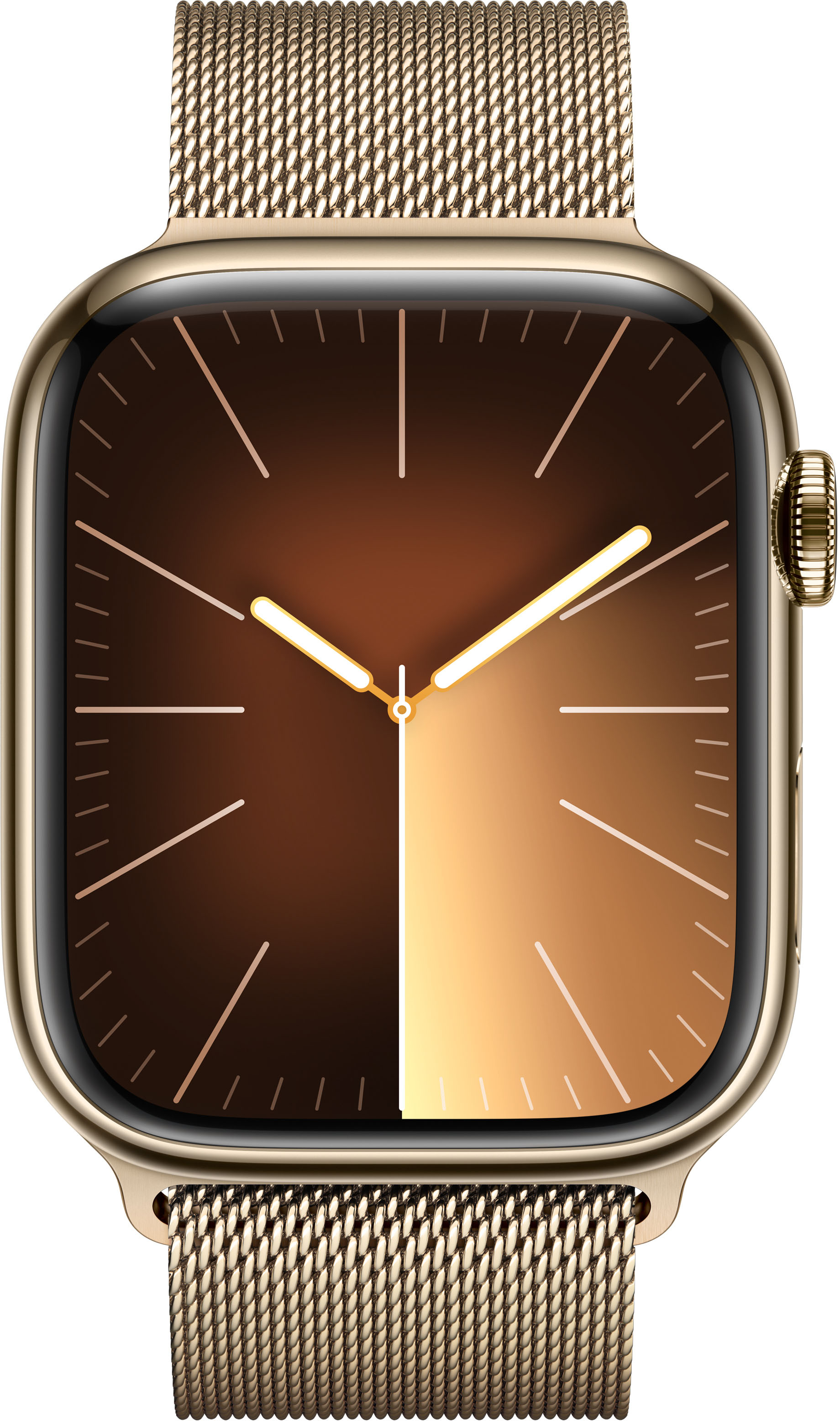 Absolutely obsessed with my new Series 9. Gold 45 mm SS with Gold Milanese  band. : r/AppleWatch