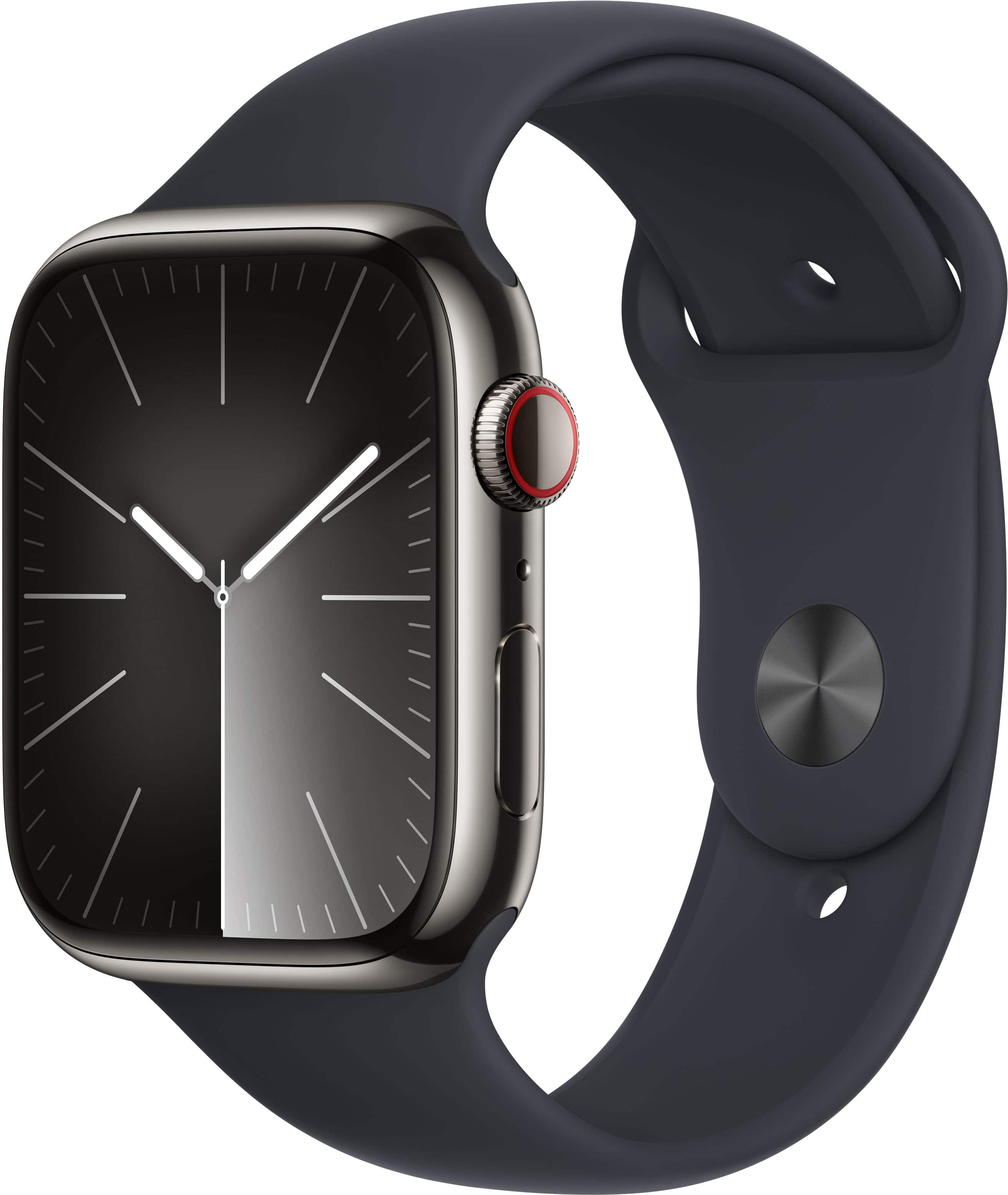 Apple Watch Series 9 (GPS + Cellular) 45mm Graphite Stainless Steel ...