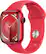 Front. Apple - Apple Watch Series 9 (GPS + Cellular) 41mm (PRODUCT)RED Aluminum Case with (PRODUCT)RED Sport Band w/ Blood Oxygen - M/L - (PRODUCT)RED.