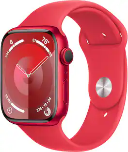 Apple GS Cert Refurb Watch Series 9 GPS + Cell 45mm Product Aluminum Case w PRODUCT RED Sport Band M/L PRODUCT RED 2023 - (PRODUCT)RED - (2023)