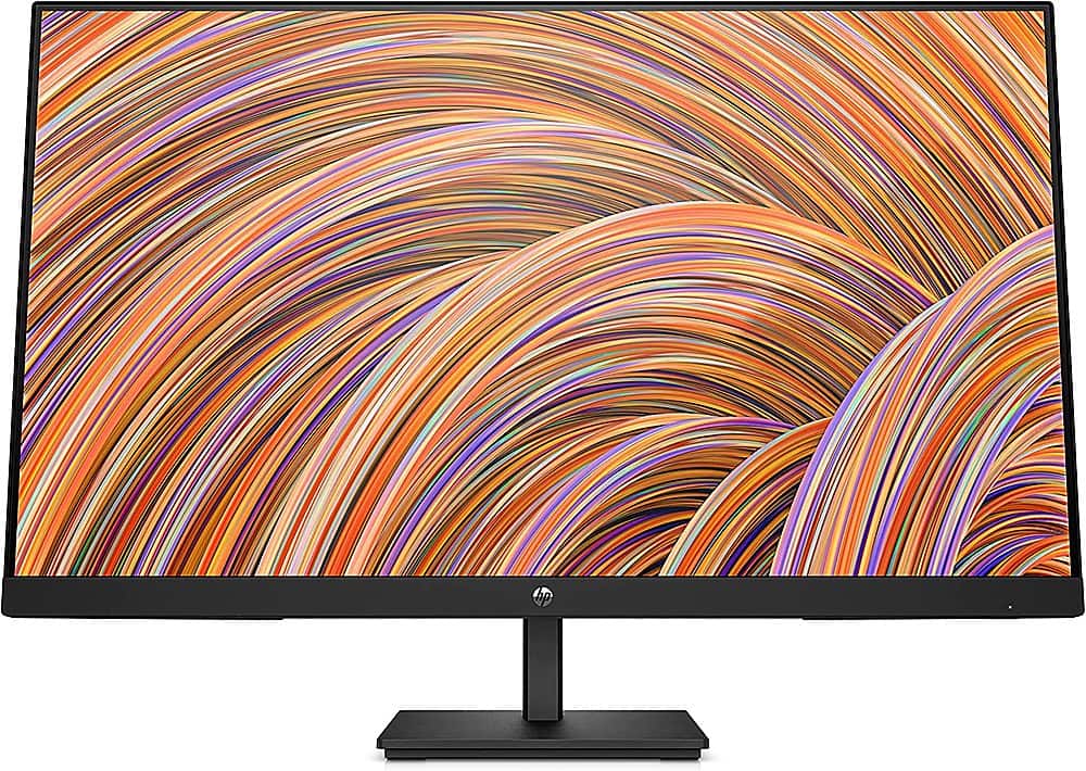 Front. HP - HP V27i G5 27" LCD FHD FreeSync Monitor - Black.