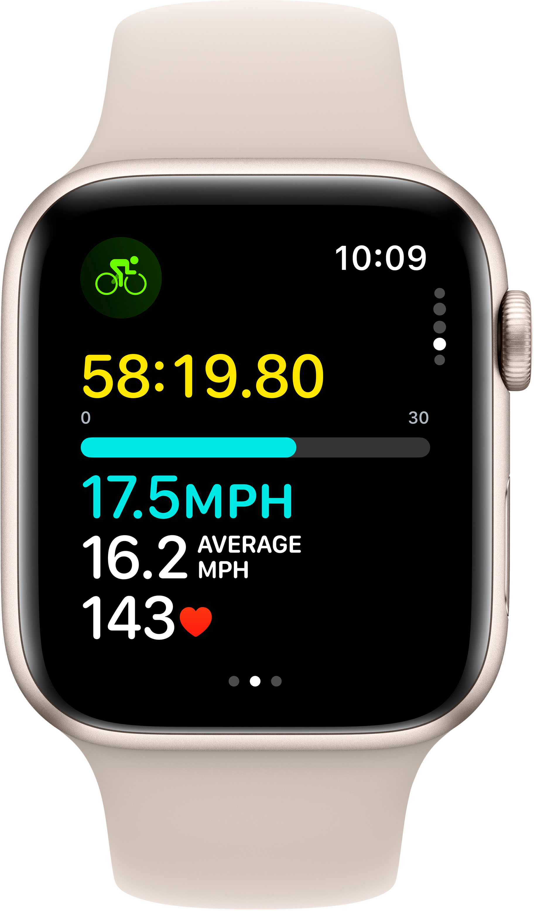 Buy Apple Watch SE GPS, 44mm Starlight Aluminum Case with Starlight Sport  Band - S/M - Apple