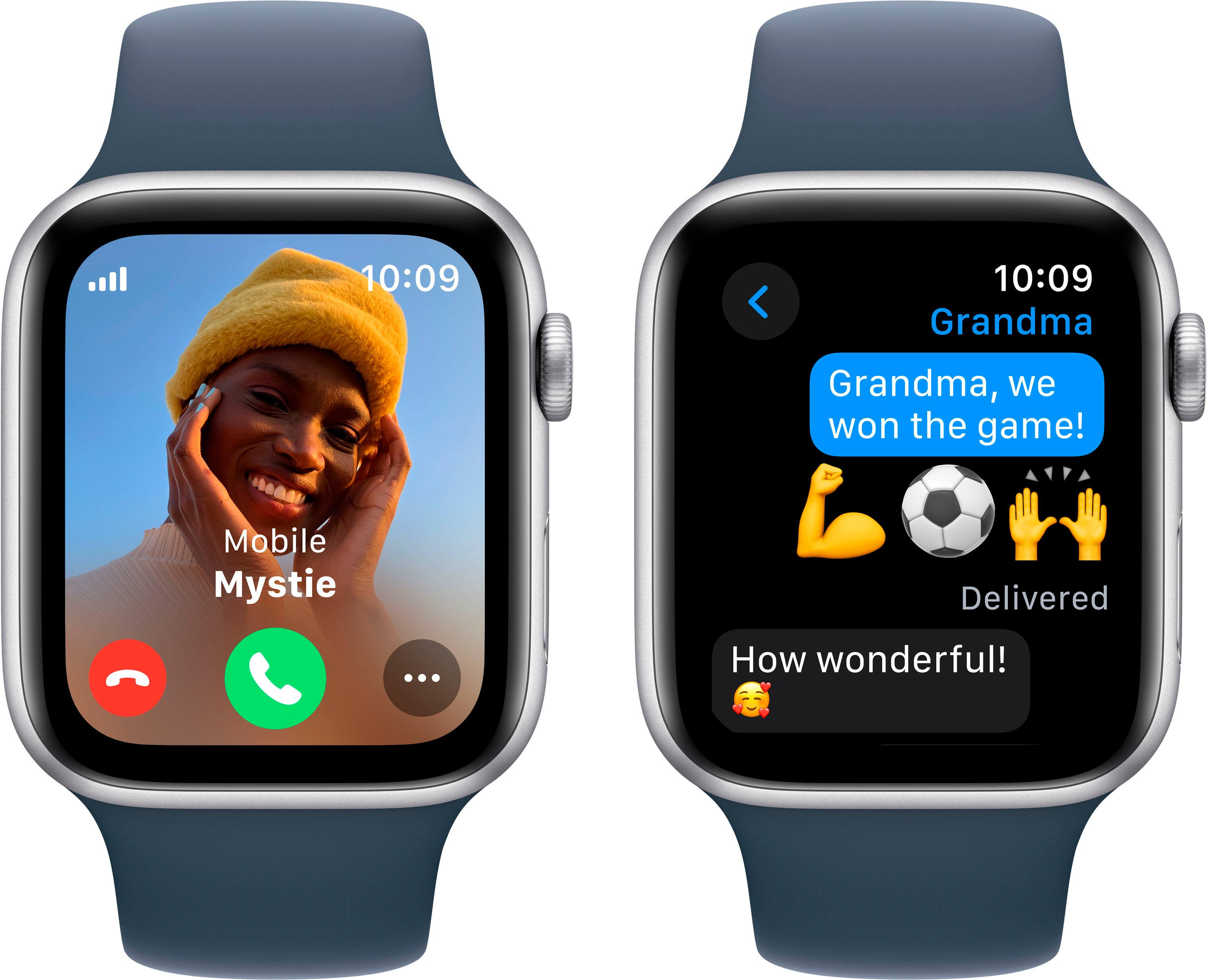 Group:

* Grandma, we won the game!
* How wonderful!

Corrected text:

* Grandma, we won the game!
* How wonderful!