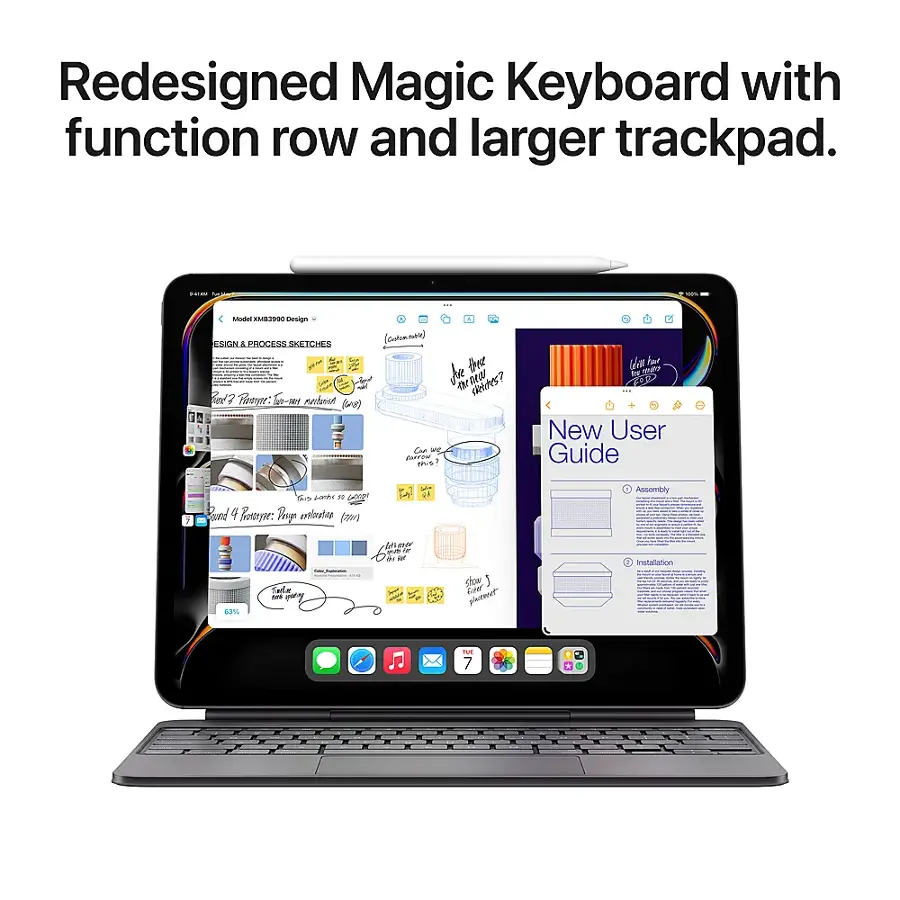 Redesigned Magic Keyboard with function row and larger trackpad. +... - - & Model EMS090 Design ESKIN & GOODEO SKETCHES - I : e 2 n2 Teoe -r nachut BLAe) T .. (Cutmnas) Je te D nw dHiAs? Go ne PPTD  1 e hwr be sAUto 300S New User Guide  ca 4 ACSr Rund 4 Bompe: Toy vtlo (oe) de aer 6 - d - : : Tade - T dins STUW mi plsmeut 1 Assembly I irtlstion - TUR 7