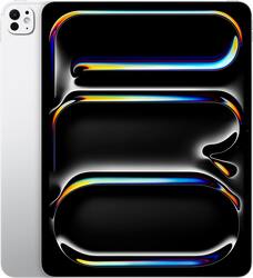 Apple - 13-inch iPad Pro M4 chip Built for Apple Intelligence Wi-Fi 1TB with OLED - Silver - Back_Zoom