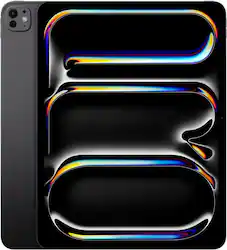 Apple - 13-inch iPad Pro M4 chip Built for Apple Intelligence Wi-Fi 1TB with OLED Nano Texture Glass - Space Black - Back_Zoom