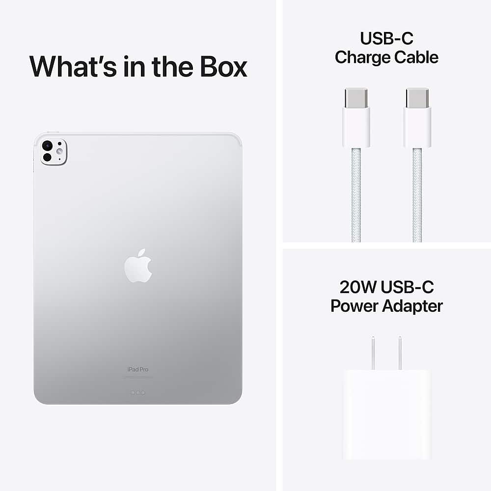 What's in the Box: USB-C Charge Cable, 20W USB-C Power Adapter, and Pad Pro.