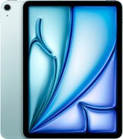 Apple - 11-inch iPad Air M2 chip Wi-Fi + Cellular 128GB - Blue (Unlocked) - Back_Zoom