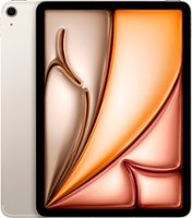 Apple - 11-inch iPad Air (Latest Model) M2 chip Wi-Fi + Cellular 128GB - Starlight (Unlocked) - Back_Zoom