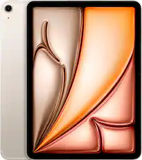 Back. Apple - 11-inch iPad Air M2 chip Wi-Fi + Cellular 128GB - Starlight.