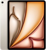 Apple - 13-inch iPad Air M2 chip Wi-Fi + Cellular 128GB - Starlight (Unlocked) - Back_Zoom