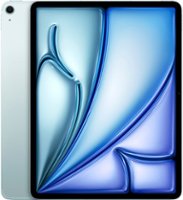 Apple - 13-inch iPad Air M2 chip Wi-Fi + Cellular 1TB - Blue (Unlocked) - Back_Zoom