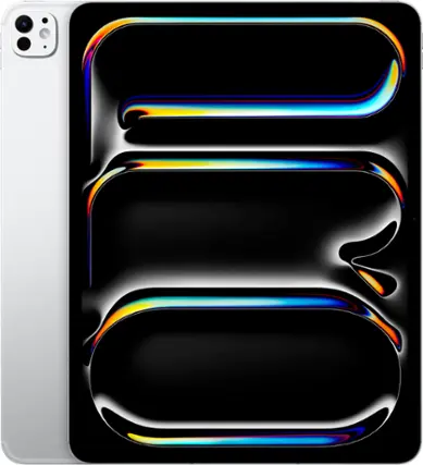 Back. Apple - 13-inch iPad Pro M4 chip Wi-Fi + Cellular 256GB with OLED - Silver.