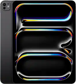 Apple - Refurbished Excellent - 13-inch iPad Pro M4 chip Built for Apple Intelligence Wi-Fi + Cellular 2TB with OLED Nano Texture Glass - Space Black (Unlocked)