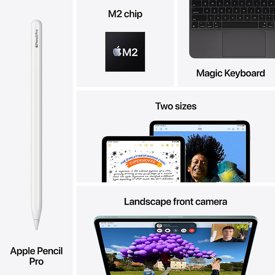 iPad Air M2 256GB 11インチ Apple pencil pro 11-inch iPad Air Wi-Fi 256GB - Space Grey (M2) – Imagine