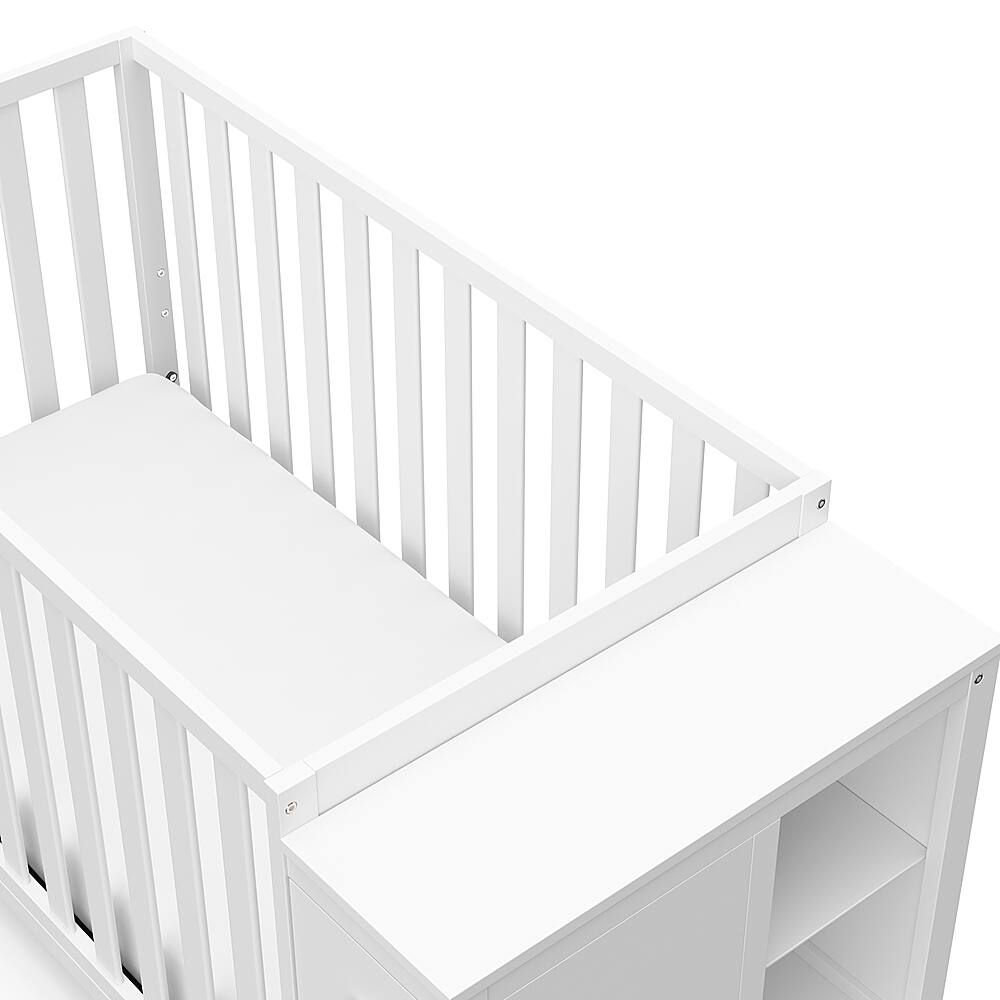 Best Buy Storkcraft Malibu 3in1 Customizable Convertible Storage Crib White 04590101
