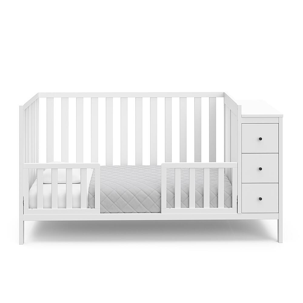 Best Buy Storkcraft Malibu 3in1 Customizable Convertible Storage Crib White 04590101