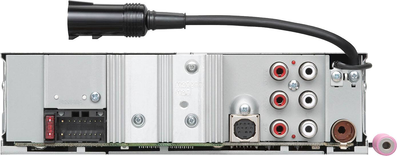 Back. Kenwood - Bluetooth Digital Media (DM) Marine Receiver with Satellite Radio-Ready - Silver.