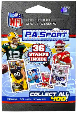 P.A. Sport - Collectible Sport Stamps NFL 36-Count Stamp Pack