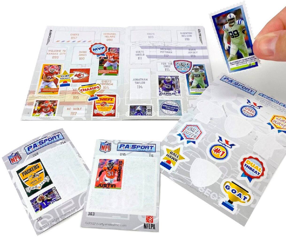 Alt View 13. P.A. Sport - Collectible Sport Stamps NFL 36-Count Stamp Pack.
