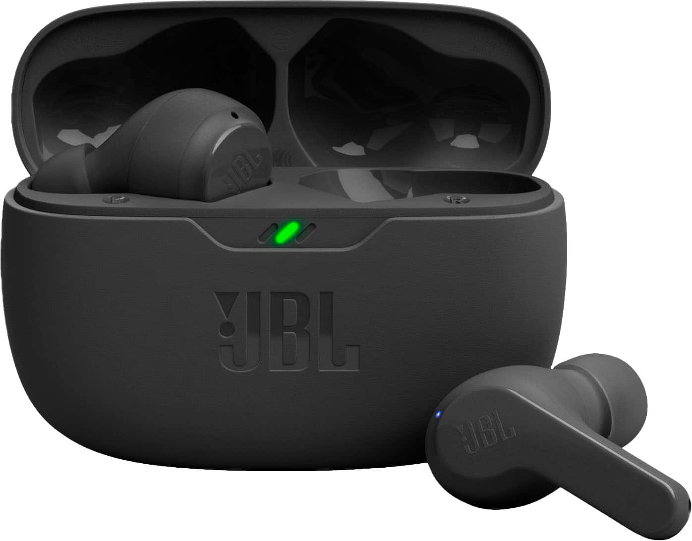 JBL - Vibe Beam True Wireless Earbuds - 2023 - Black - Front_Zoom