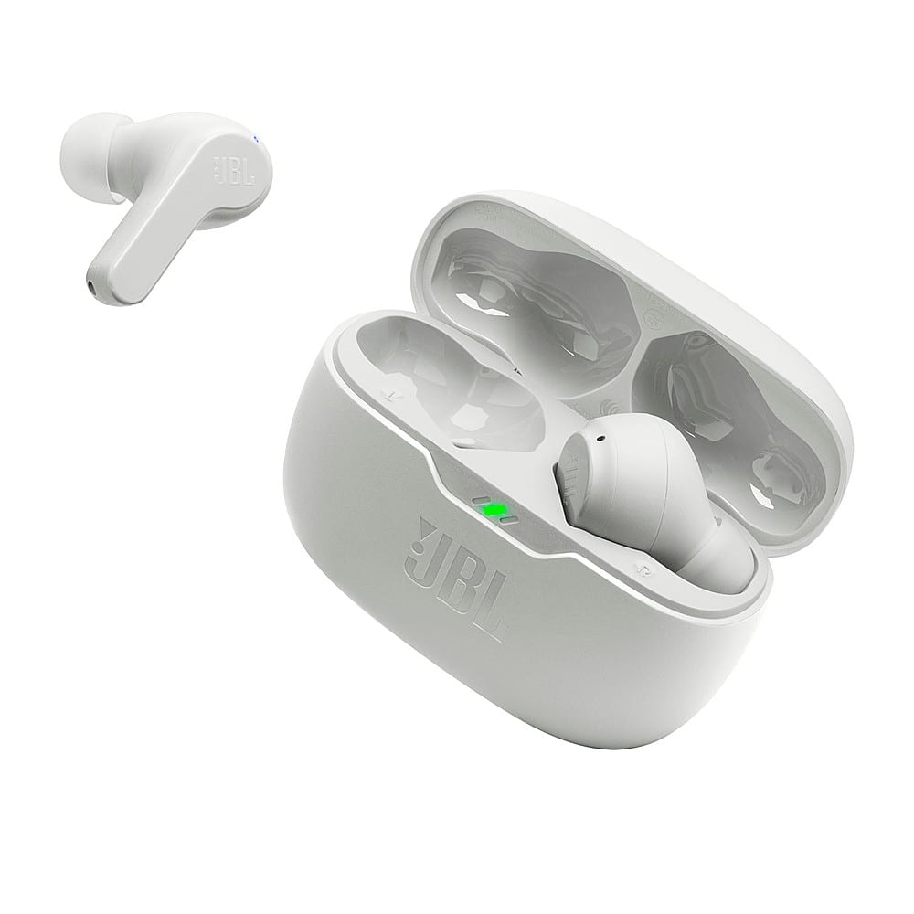 Angle. JBL - Vibe Beam True Wireless Earbuds - White.