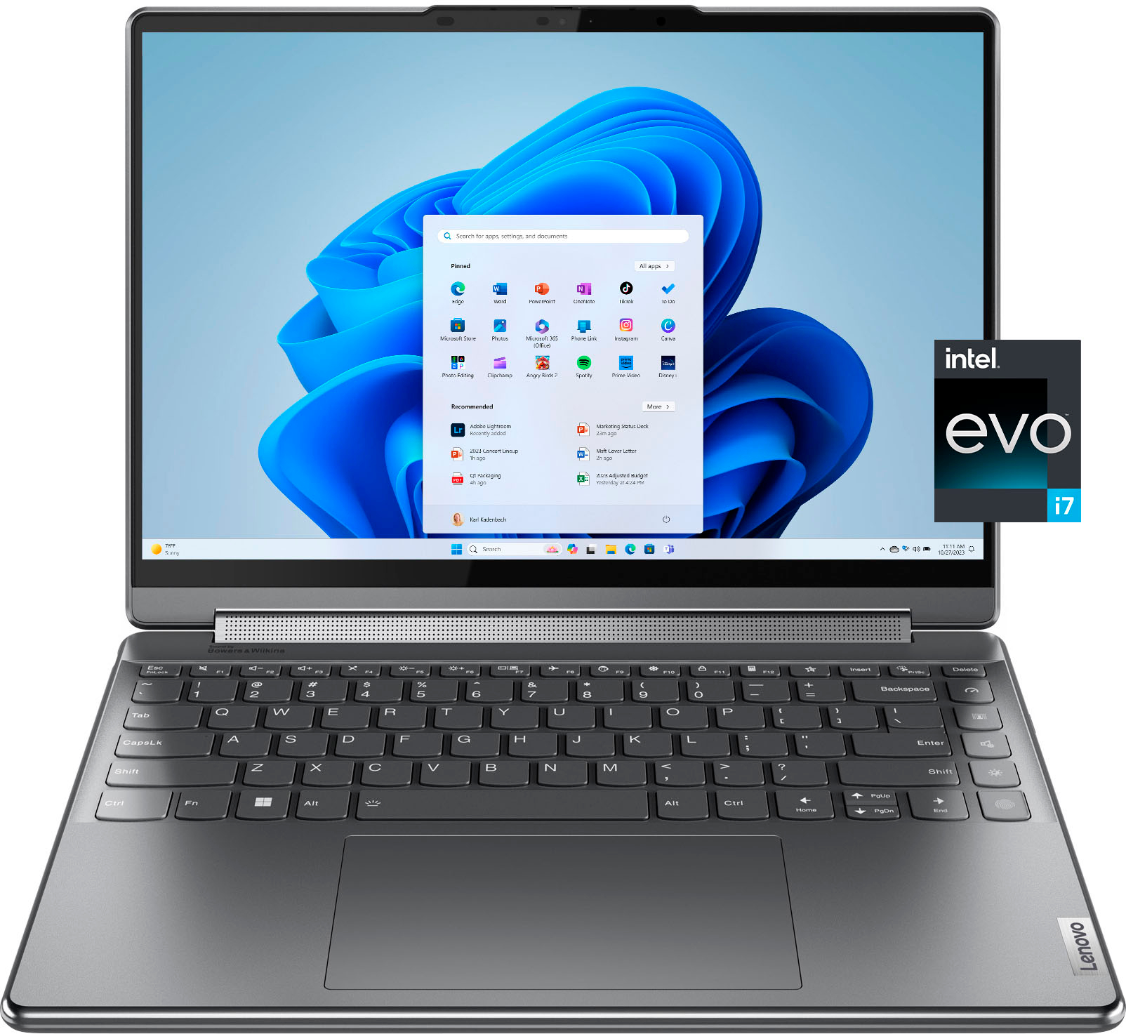 Lenovo Yoga 9i 2-in-1 14" 4K OLED Touch Laptop with Pen Intel Evo Platform Core i7-1360P with 16GB Memory SSD Storm Grey 83B1001XUS - Best Buy