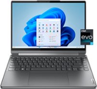 Lenovo - Yoga 9i 2-in-1 14" 4K OLED Touchscreen Laptop with Pen - Intel Evo Platform - Core i7-1360P with 16GB Memory - 1TB SSD - Storm Grey - Front_Zoom