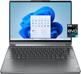 Lenovo - Yoga 9i 2-in-1 14" 4K OLED Touchscreen Laptop with Pen - Intel Evo Platform - Core i7-1360P with 16GB Memory - 1TB SSD - Storm Grey