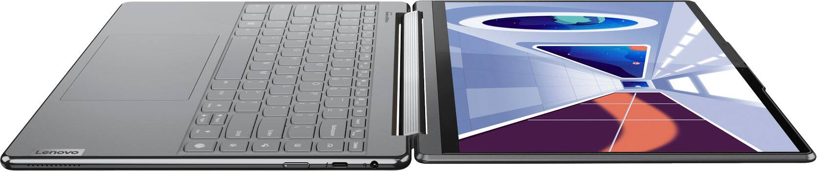 Alt View 17. Lenovo - Yoga 9i 2-in-1 14" 4K OLED Touchscreen Laptop with Pen - Intel Evo Platform - Core i7-1360P with 16GB Memory - 1TB SSD - Storm Grey.