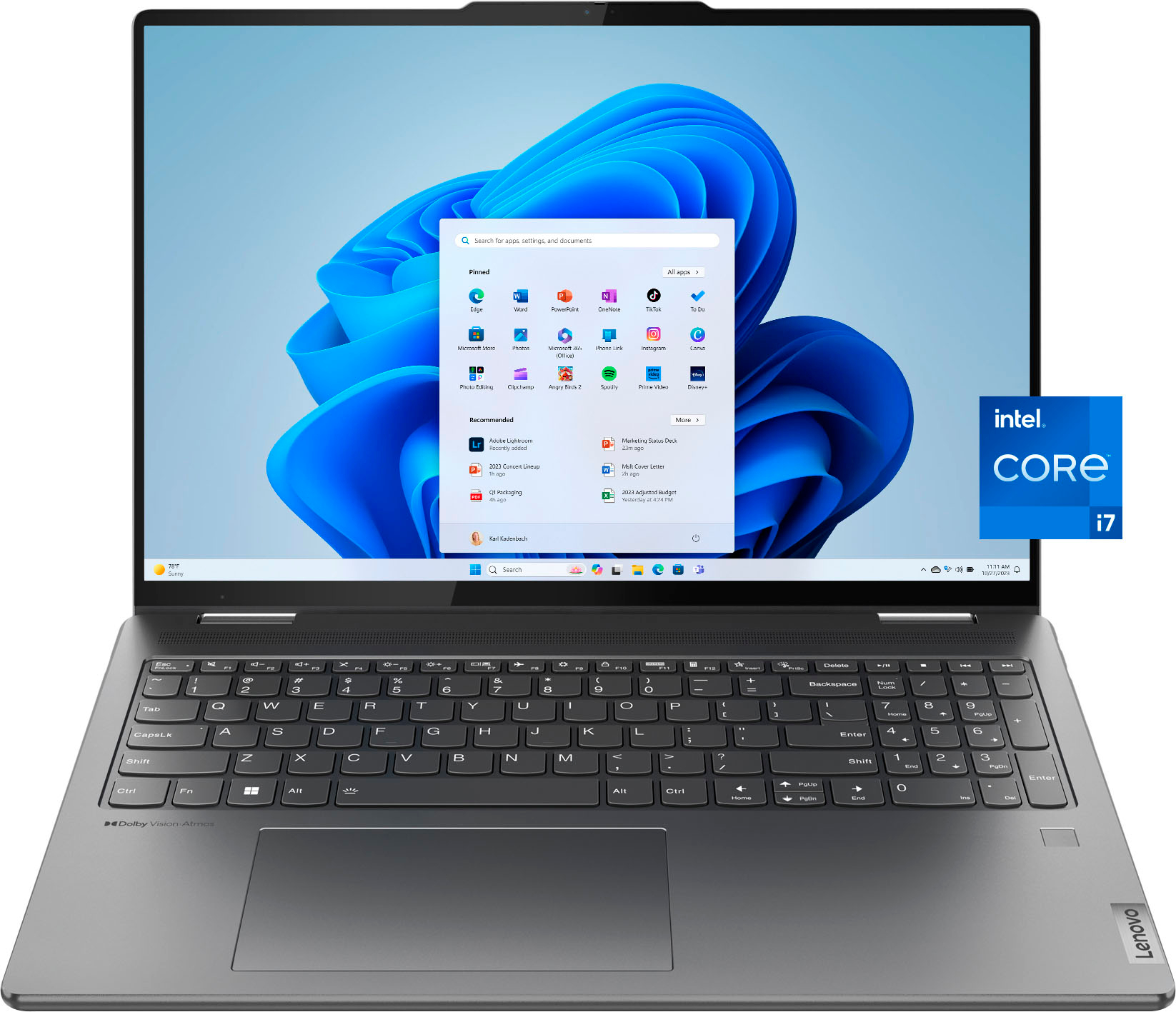 Lenovo – Yoga 7i 16″ WUXGA 2 in 1 Touch-Screen Laptop – Intel Core i7-1355U – 16GB Memory – 512GB SSD – Storm Grey