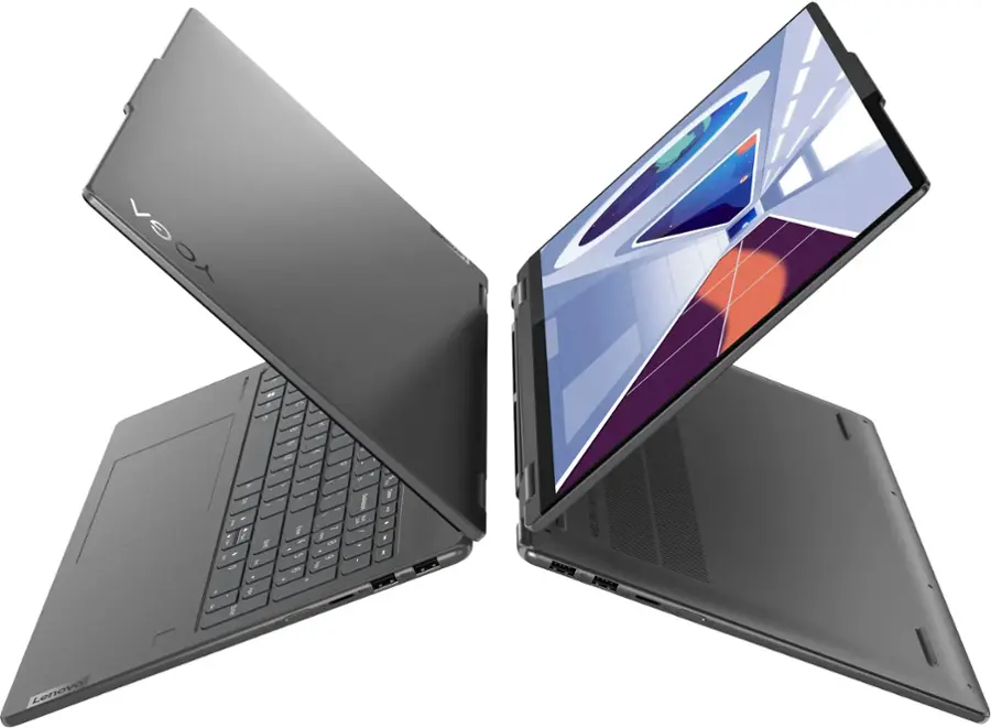 Alt View 7. Lenovo - Yoga 7i 16" WUXGA 2 in 1 Touch-Screen Laptop - Intel Core i7-1355U - 16GB Memory - 512GB SSD - Storm Grey.