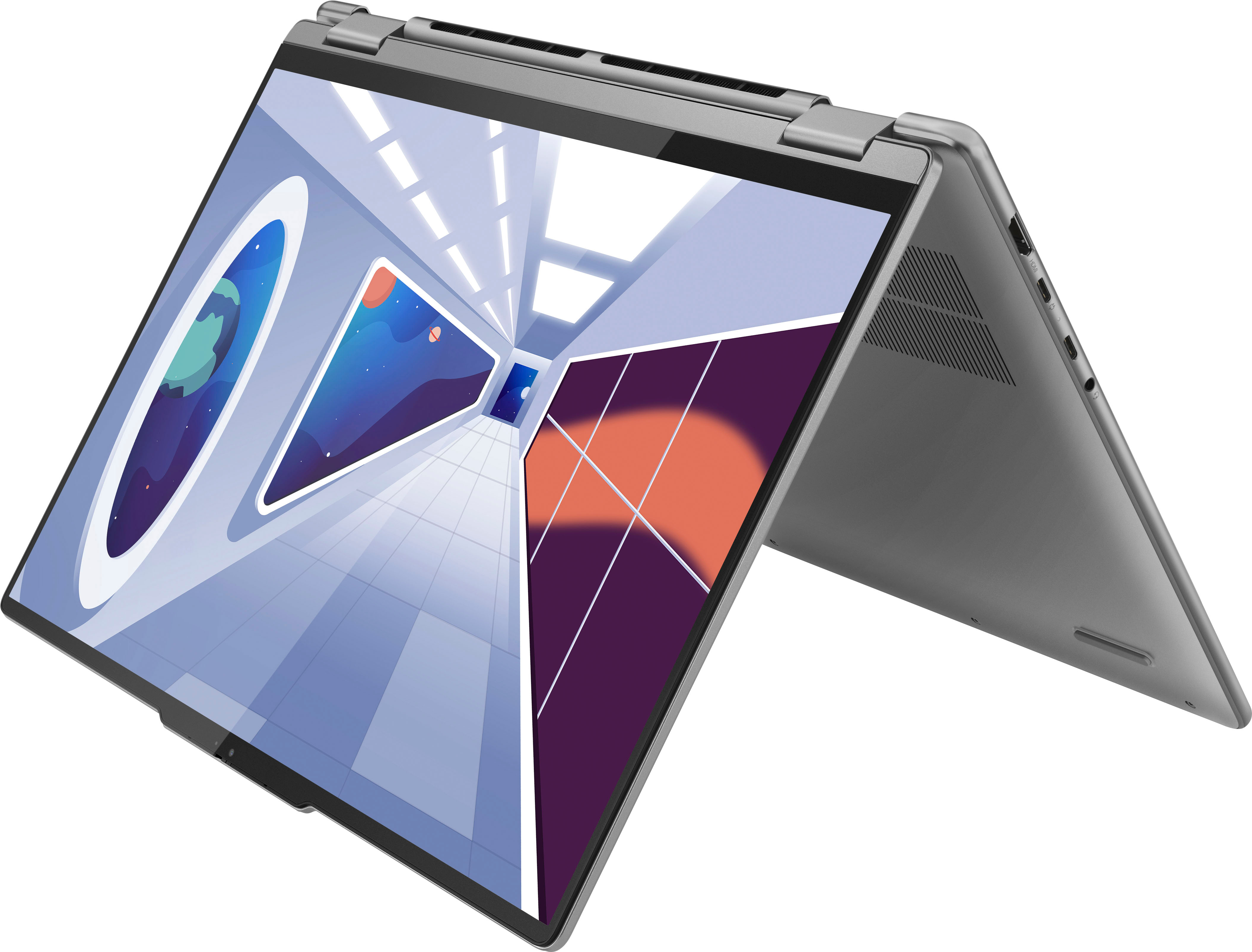 Lenovo Yoga 7 7i 2-in-1 Business Laptop (16 FHD+ Touchscreen, AMD Ryzen 7  7735U (Beat i7-1255U), 16GB RAM, 1TB SSD, IST Precision Pen), Backlit