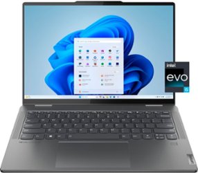 Lenovo - Yoga 7i 2-in-1 14" 2.2K Laptop - Intel Evo Platform - Intel Core i5-1335U with 8GB Memory - 512GB SSD - Storm Grey - Front_Zoom