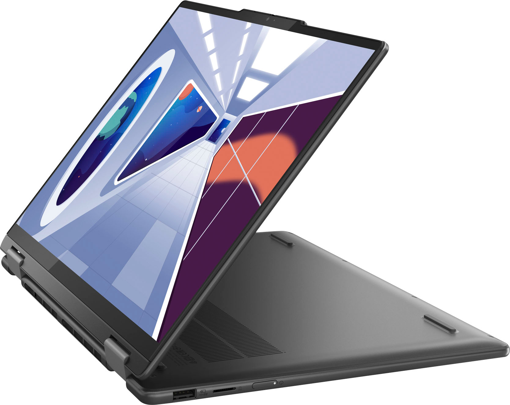 Lenovo - Yoga 7i 2-in-1 14" 2.2K Laptop - Intel Evo Platform - Intel Core i5-1335U with 8GB Memory - 512GB SSD - Storm Grey