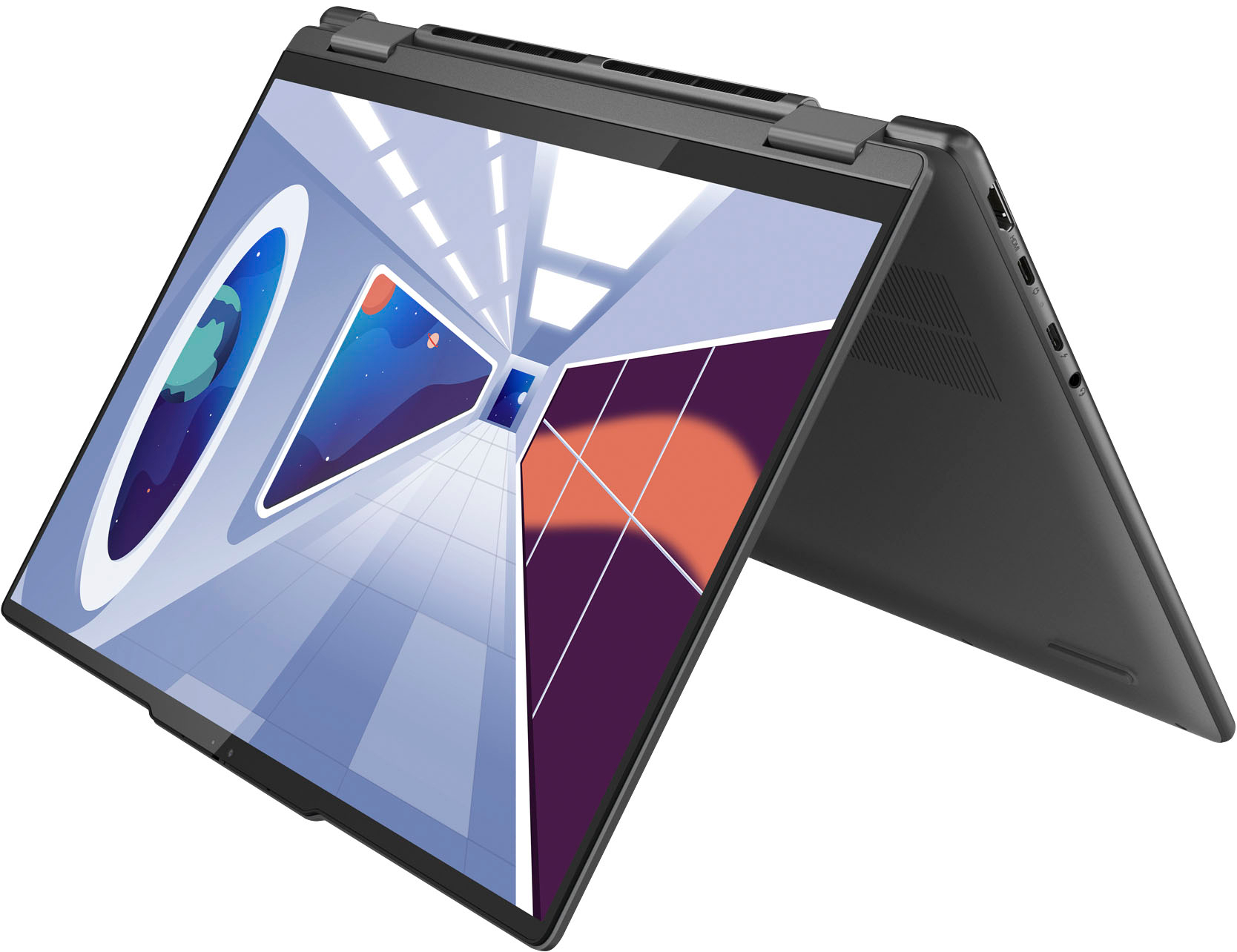 Lenovo - Yoga 7i 2-in-1 14 2.2K Laptop - Intel Evo Platform - Intel Core i7-1355U with 16GB Memory - 512GB SSD - Storm Grey