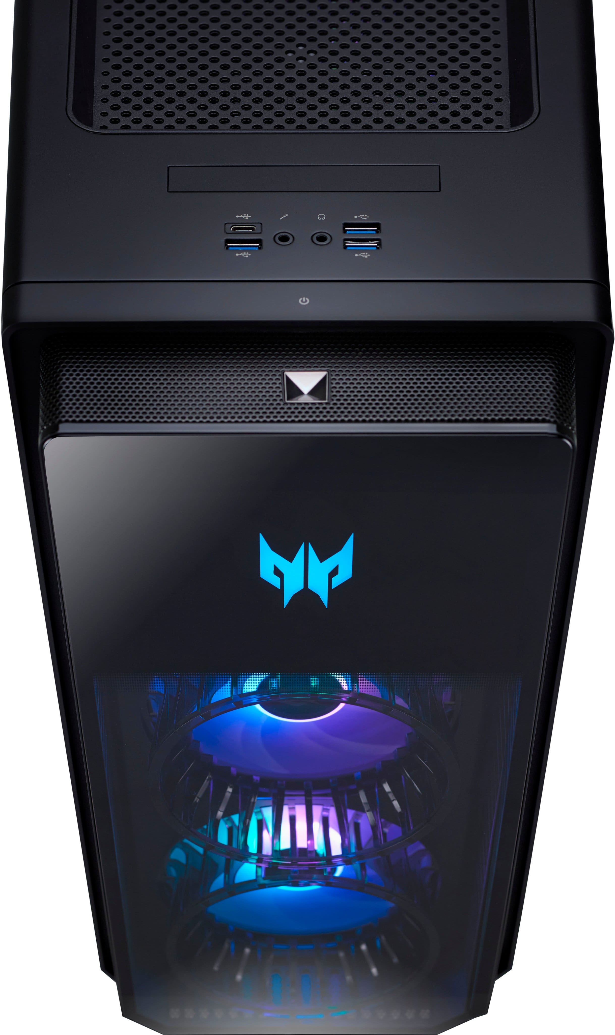 Alt View 5. Acer - Predator Orion 5000 Gaming Desktop- Intel Core i7-13700F-16GB DDR5 Memory- NVIDIA GeForce RTX 3070 - 1TB Gen 4 SSD - Black.